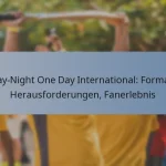 Day-Night One Day International: Format, Herausforderungen, Fanerlebnis