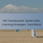 ODI Teamdynamik: Spielerrollen, Coaching-Strategien, Team-Moral