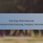 One Day International: Medienberichterstattung, Analyse, Kommentar