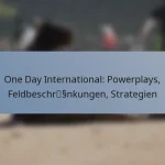 One Day International: Powerplays, Feldbeschränkungen, Strategien