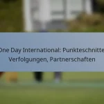 One Day International: Punkteschnitte, Verfolgungen, Partnerschaften