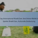 One Day International Rivalitäten: Berühmte Wettkämpfe, Spieler-Rivalitäten, Kulturelle Bedeutung
