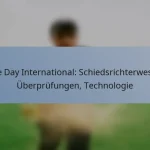 One Day International: Schiedsrichterwesen, Überprüfungen, Technologie