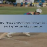 One Day International Strategien: Schlagreihenfolge, Bowling-Taktiken, Feldplatzierungen