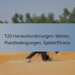 T20 Herausforderungen: Wetter, Platzbedingungen, Spielerfitness