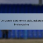 T20-Match: Berühmte Spiele, Rekorde, Meilensteine