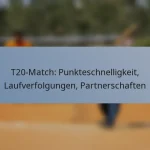 T20-Match: Punkteschnelligkeit, Laufverfolgungen, Partnerschaften