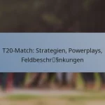 T20-Match: Strategien, Powerplays, Feldbeschränkungen