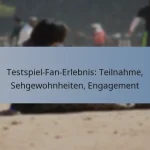 Testspiel-Fan-Erlebnis: Teilnahme, Sehgewohnheiten, Engagement