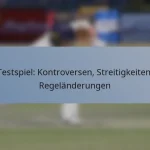 Testspiel: Kontroversen, Streitigkeiten, Regeländerungen