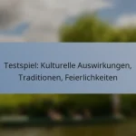 Testspiel: Kulturelle Auswirkungen, Traditionen, Feierlichkeiten