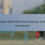 Testspiel: Medienberichterstattung, Analyse, Kommentar