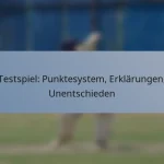 Testspiel: Punktesystem, Erklärungen, Unentschieden