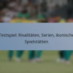 Testspiel: Rivalitäten, Serien, ikonische Spielstätten