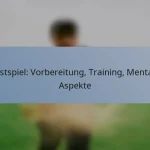 Testspiel: Vorbereitung, Training, Mentale Aspekte