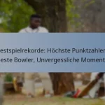 Testspielrekorde: Höchste Punktzahlen, Beste Bowler, Unvergessliche Momente