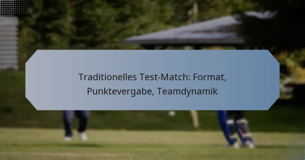 Traditionelles Test-Match: Format, Punktevergabe, Teamdynamik